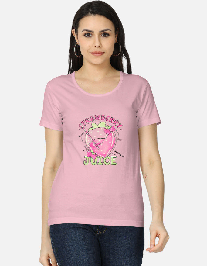 Women's classic T-shirt by LYVIT ORIGINALS, front view showing soft fabric, simple crew neckline, and relaxed fit.