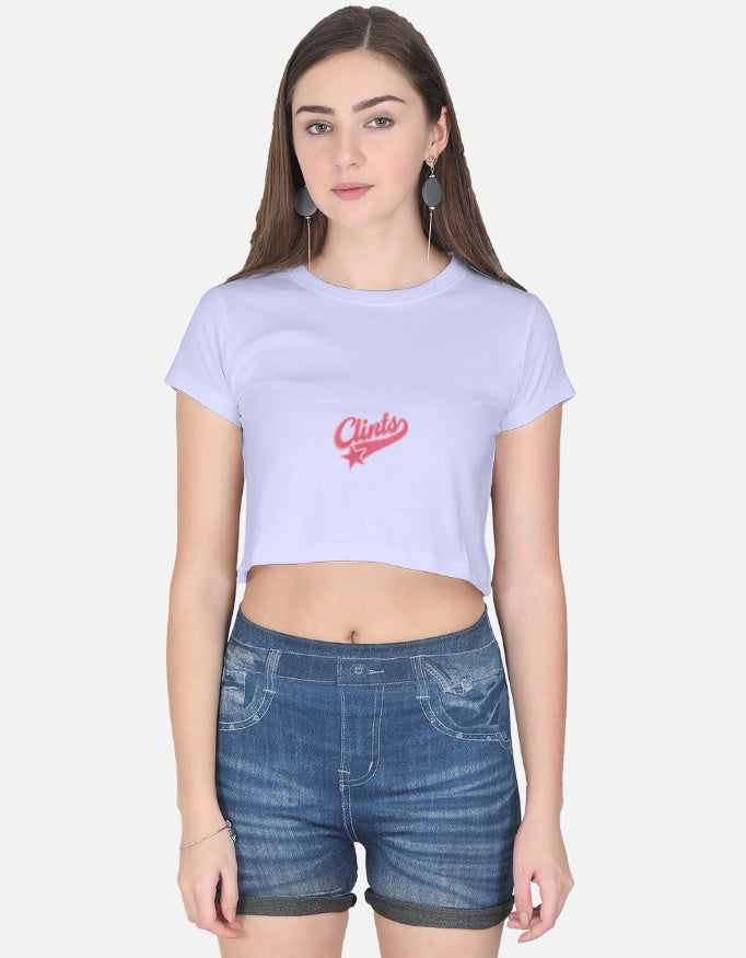 LYVIT ORIGINALS crop top in soft fabric, front view showing fitted design and stylish neckline.
