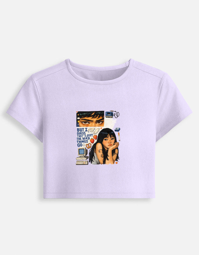 Baby tee by LYVIT ORIGINALS featuring a front view with a casual, stylish design perfect for everyday wear.