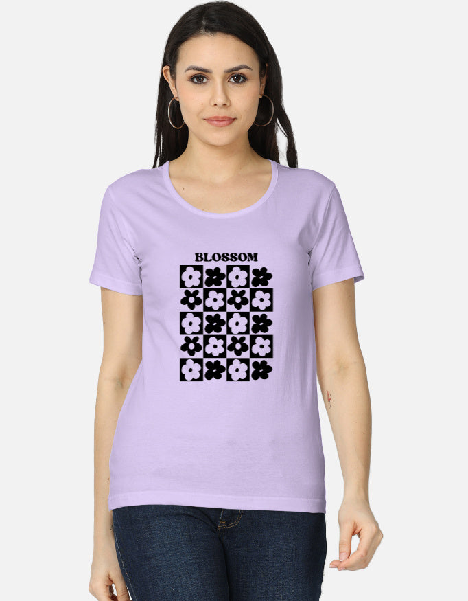 Front view of LYVIT ORIGINALS women's classic T-shirt in a simple, stylish design on a plain background.
