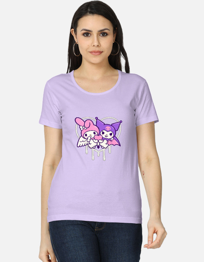 Women's classic T-shirt by LYVIT ORIGINALS, front view showing soft fabric, simple design, and comfortable fit.