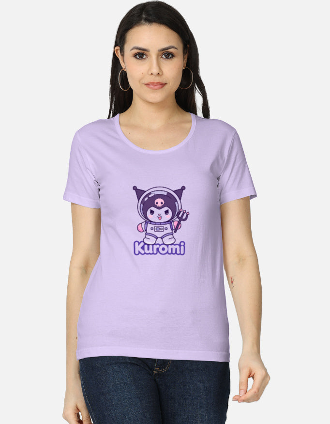 Women's classic T-shirt by LYVIT ORIGINALS, front view showing soft cotton fabric and simple short-sleeve design
