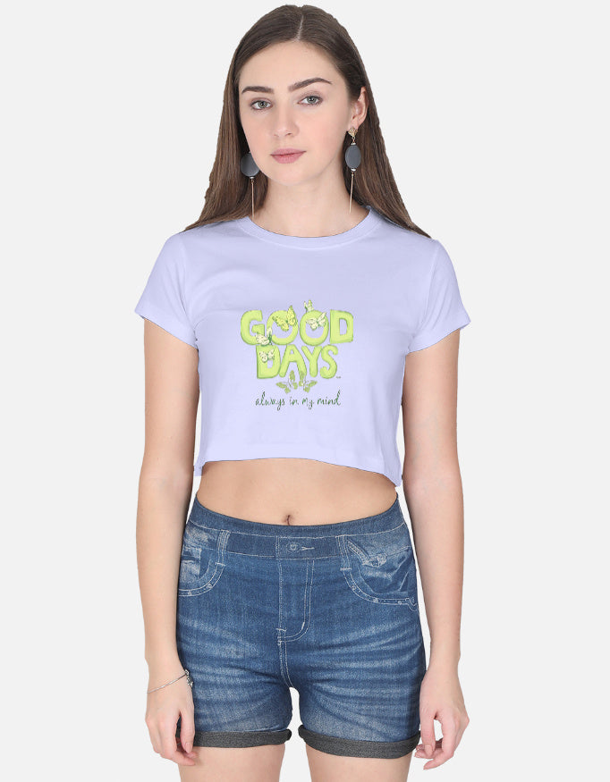 LYVIT ORIGINALS crop top with a fitted design, front view showing soft fabric and stylish neckline.