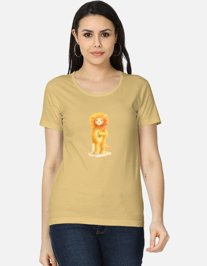 Women's classic T-shirt by LYVIT ORIGINALS, front view showing soft fabric, crew neckline, and casual fit.