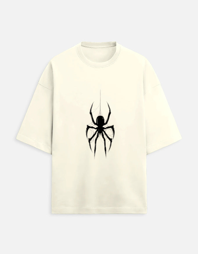 Front view of LYVIT ORIGINALS unisex oversized terry cloth tee, showing relaxed fit and soft fabric in a casual style.