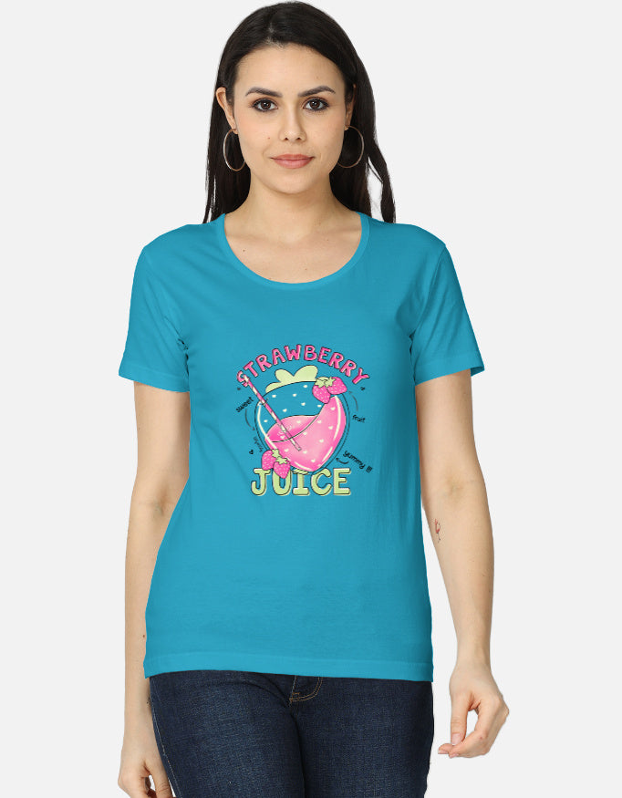 Women's classic LYVIT ORIGINALS T-shirt featuring a simple front view with a crew neckline and short sleeves.