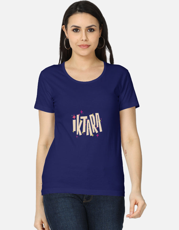 Women's classic LYVIT ORIGINALS T-shirt shown from the front, soft cotton fabric with a simple crew neck design.