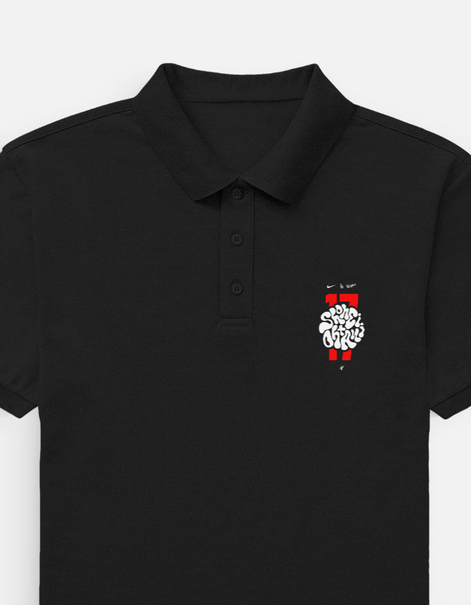 Men's LYVIT ORIGINALS polo shirt showing the left pocket and front detail, made from soft, comfortable fabric.