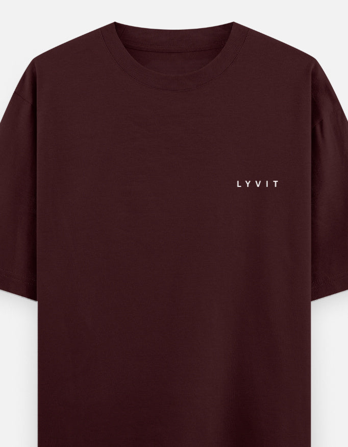 Oversized LYVIT ORIGINALS classic T-shirt with left chest pocket, soft fabric, and relaxed fit in a casual style.