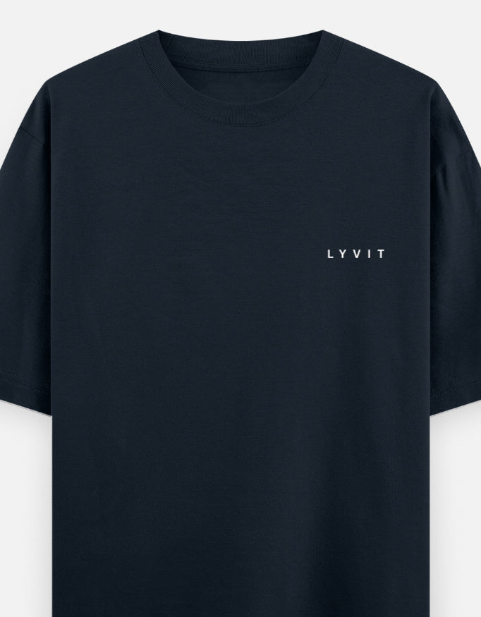 Oversized classic T-shirt by LYVIT ORIGINALS featuring a left chest pocket, in soft fabric with a relaxed fit.