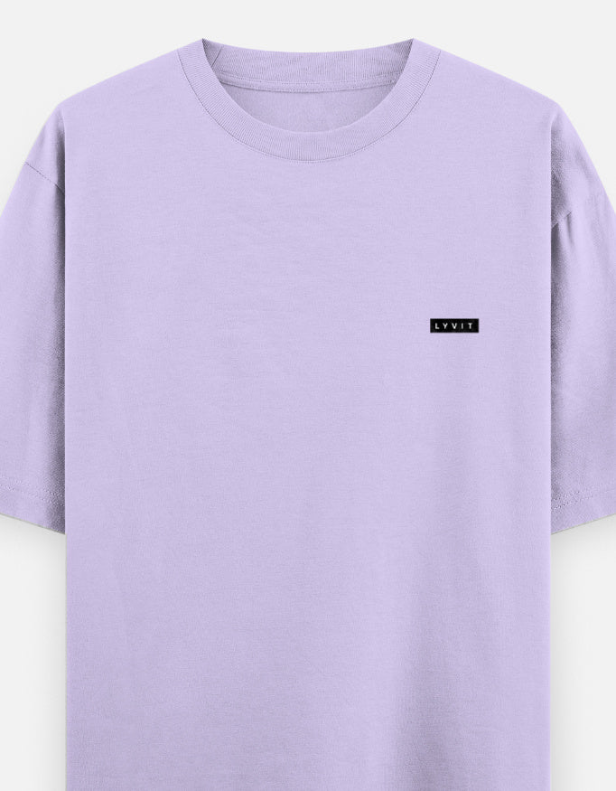 Unisex oversized classic T-shirt by LYVIT ORIGINALS with a left chest pocket, shown in a casual front view.