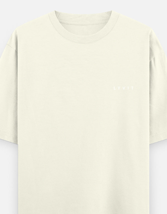Unisex oversized classic T-shirt by LYVIT ORIGINALS with a left chest pocket, in a casual, relaxed fit.
