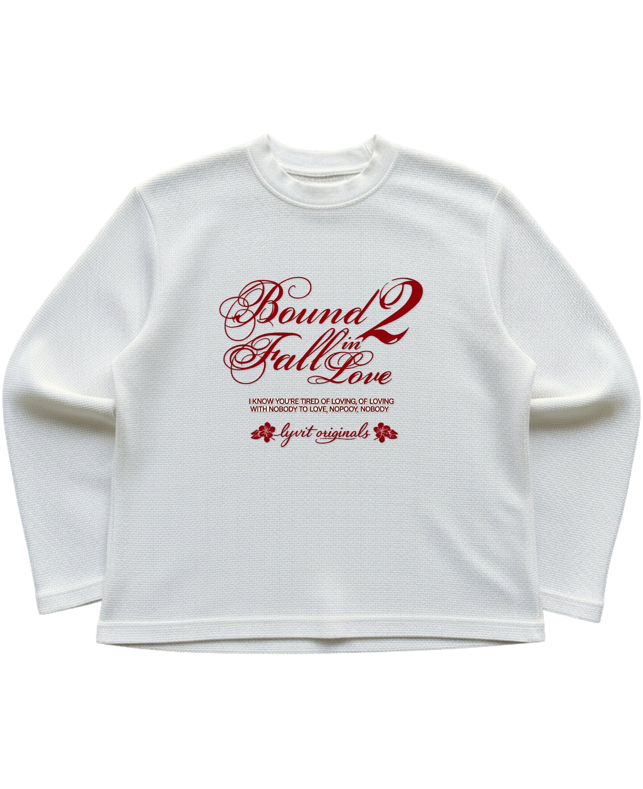Off-white waffle knit oversized full-sleeve Front Design