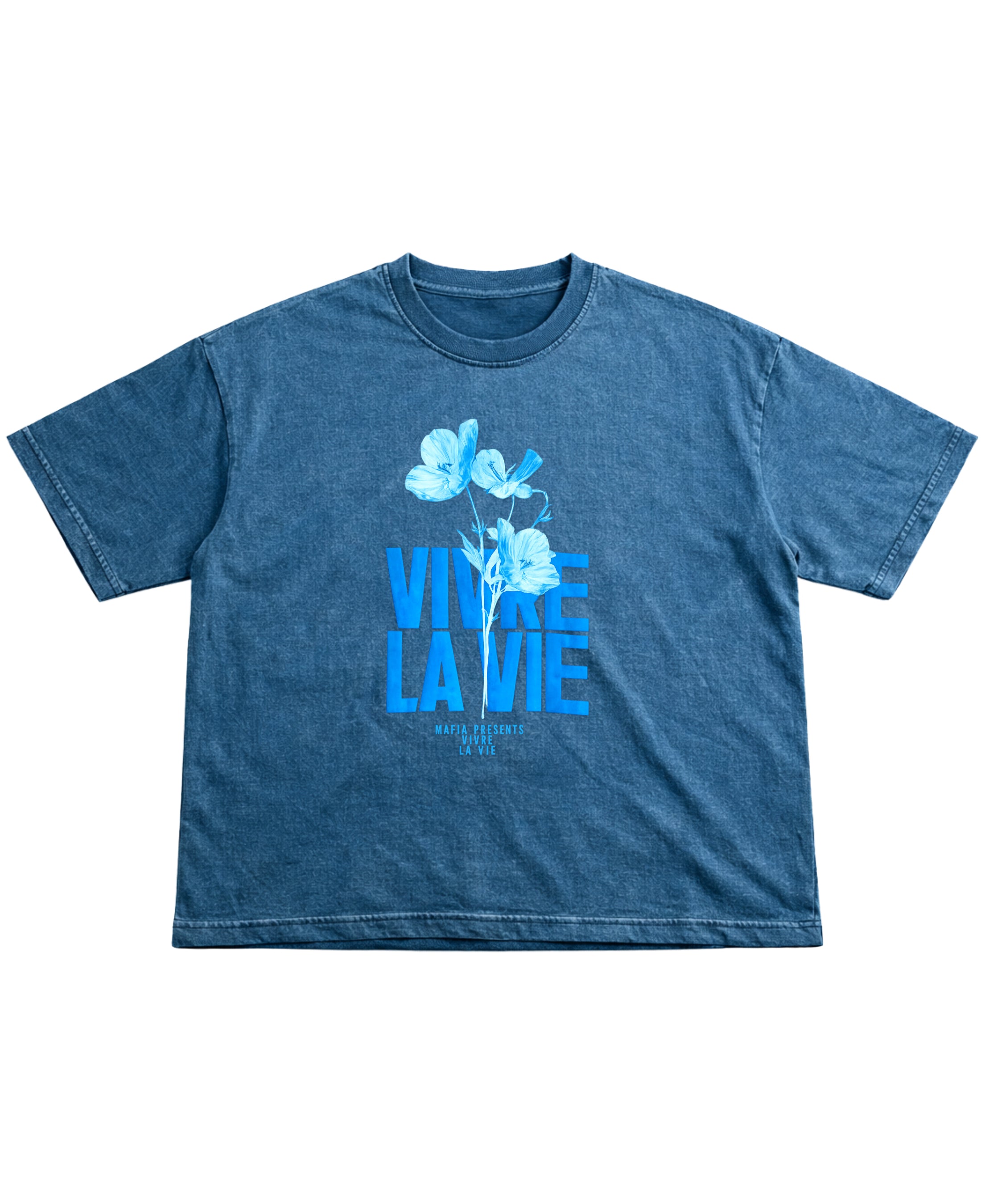 Denim Wash Boxy Fit T-shirt Front Design
