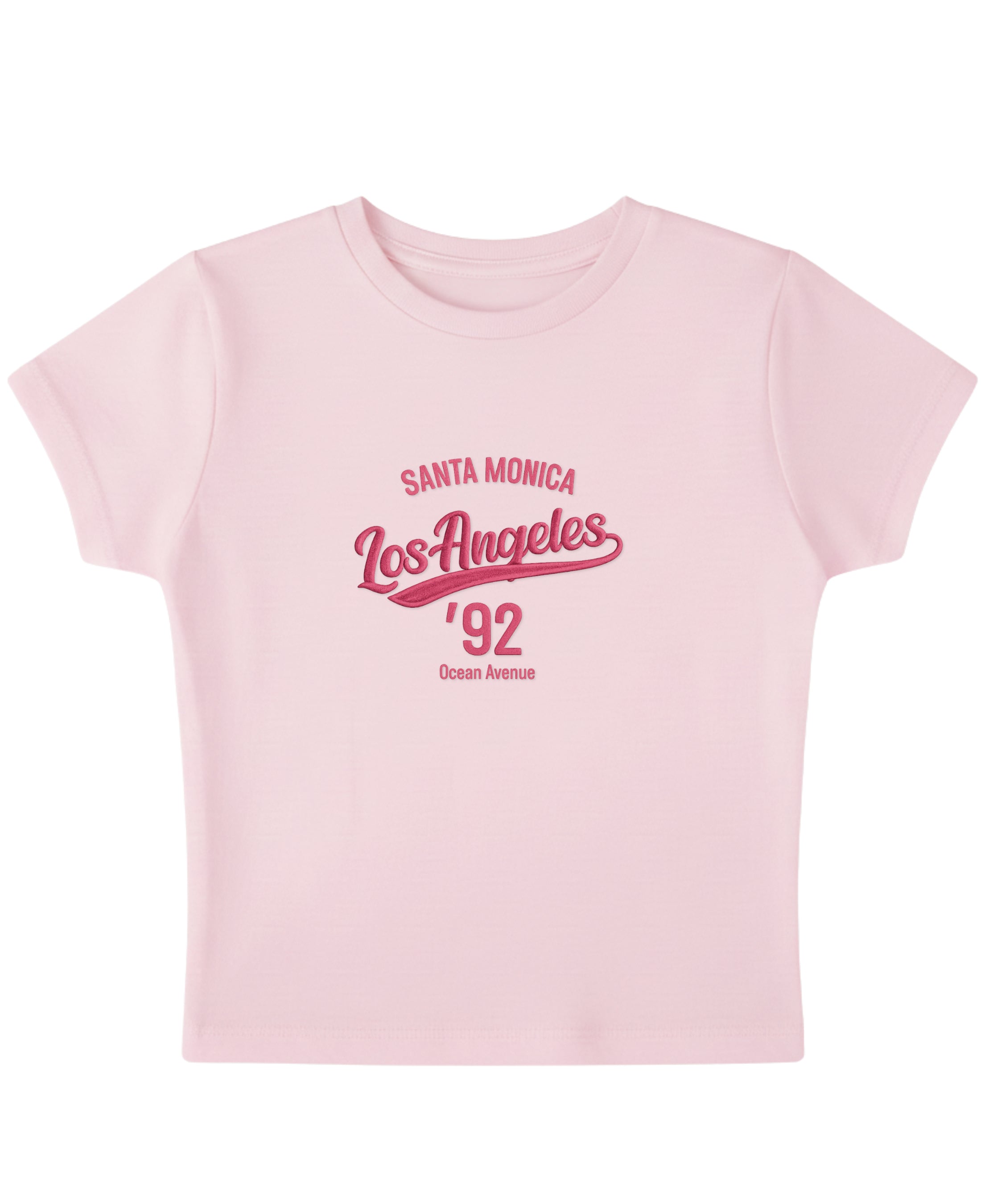 Baby Pink Baby Tee Front Design