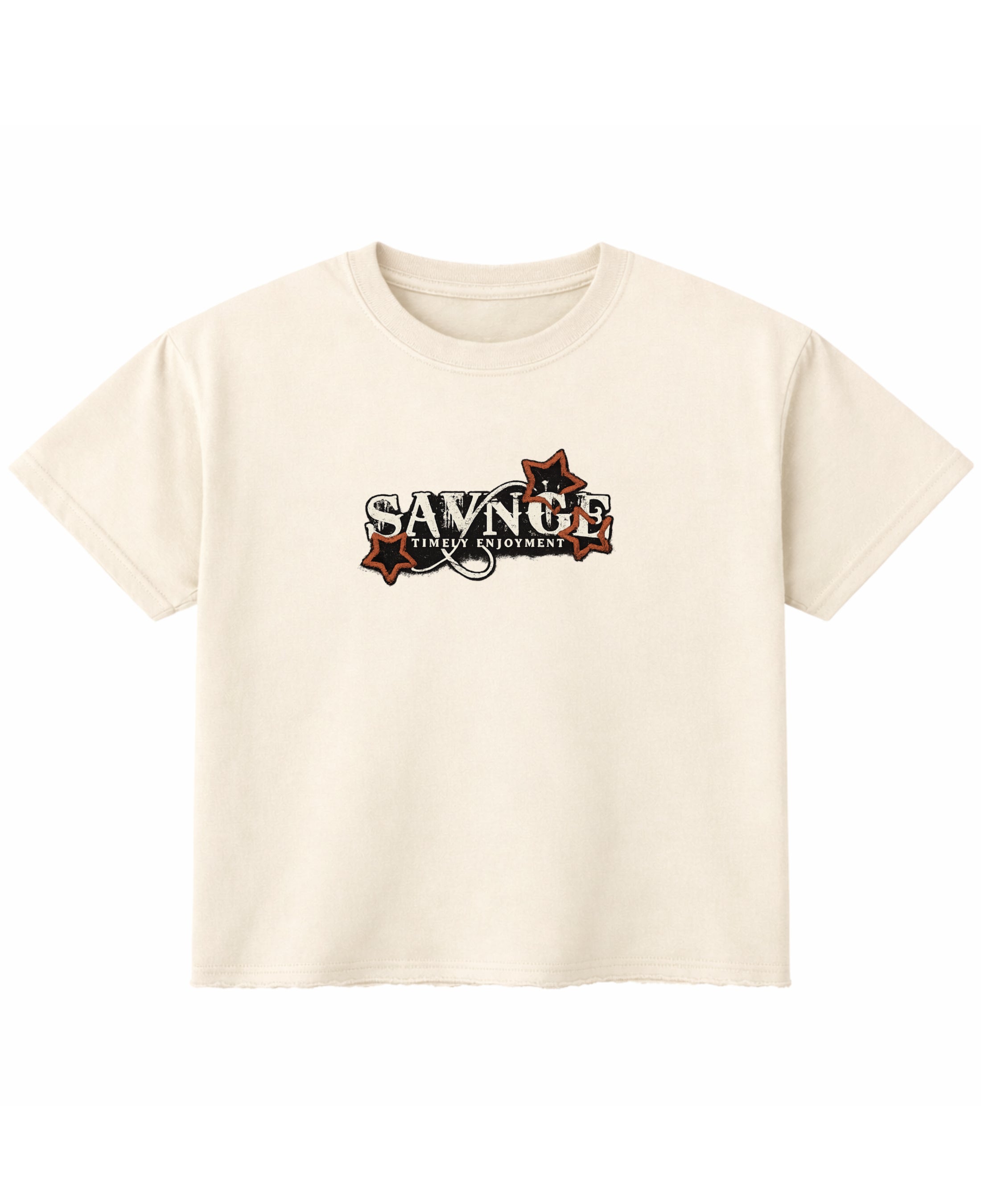 Front view of a white French cotton boxy fit t-shirt by LYVIT ORIGINALS with a relaxed, loose silhouette.