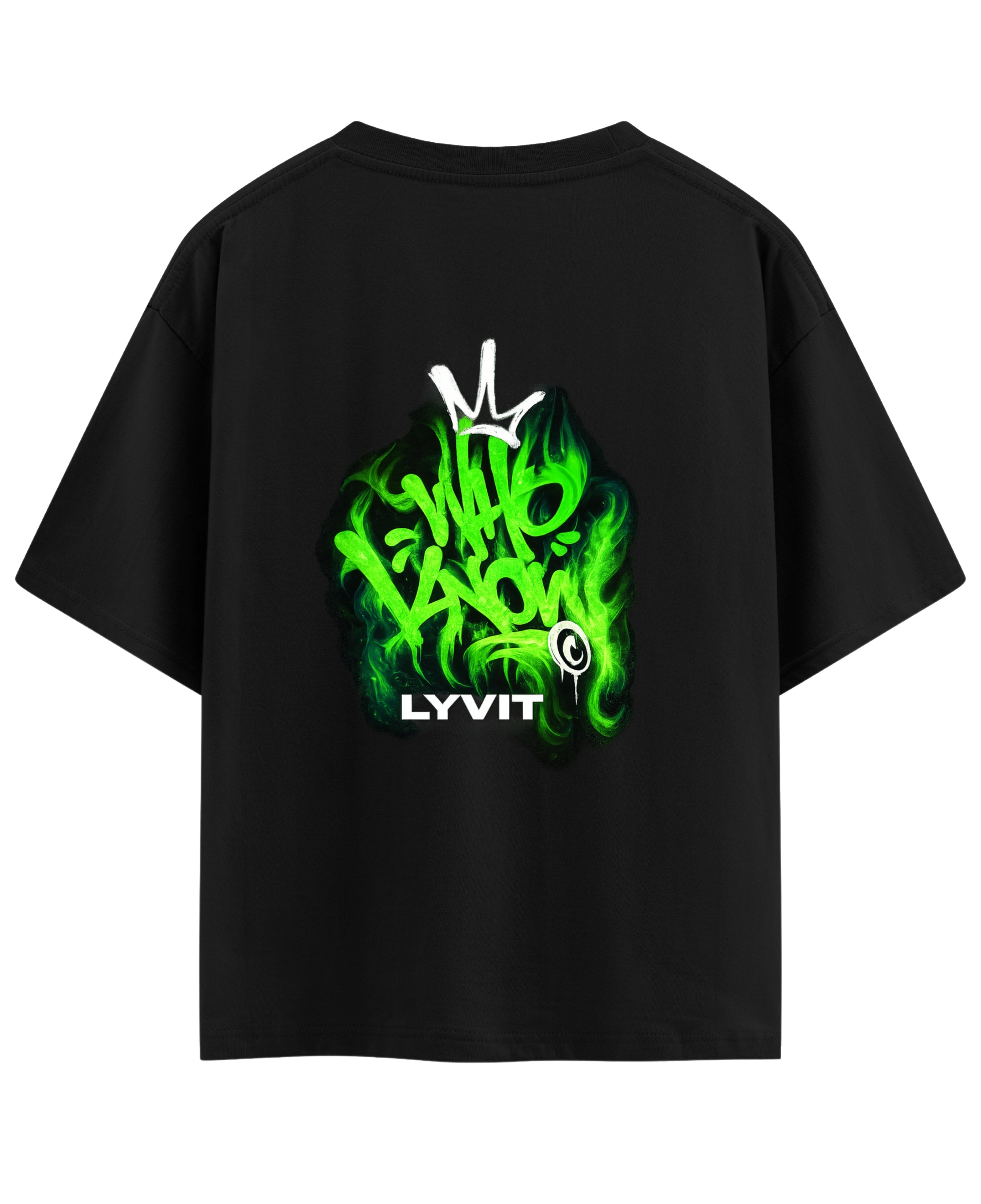 Black Oversized T-shirt Back Design