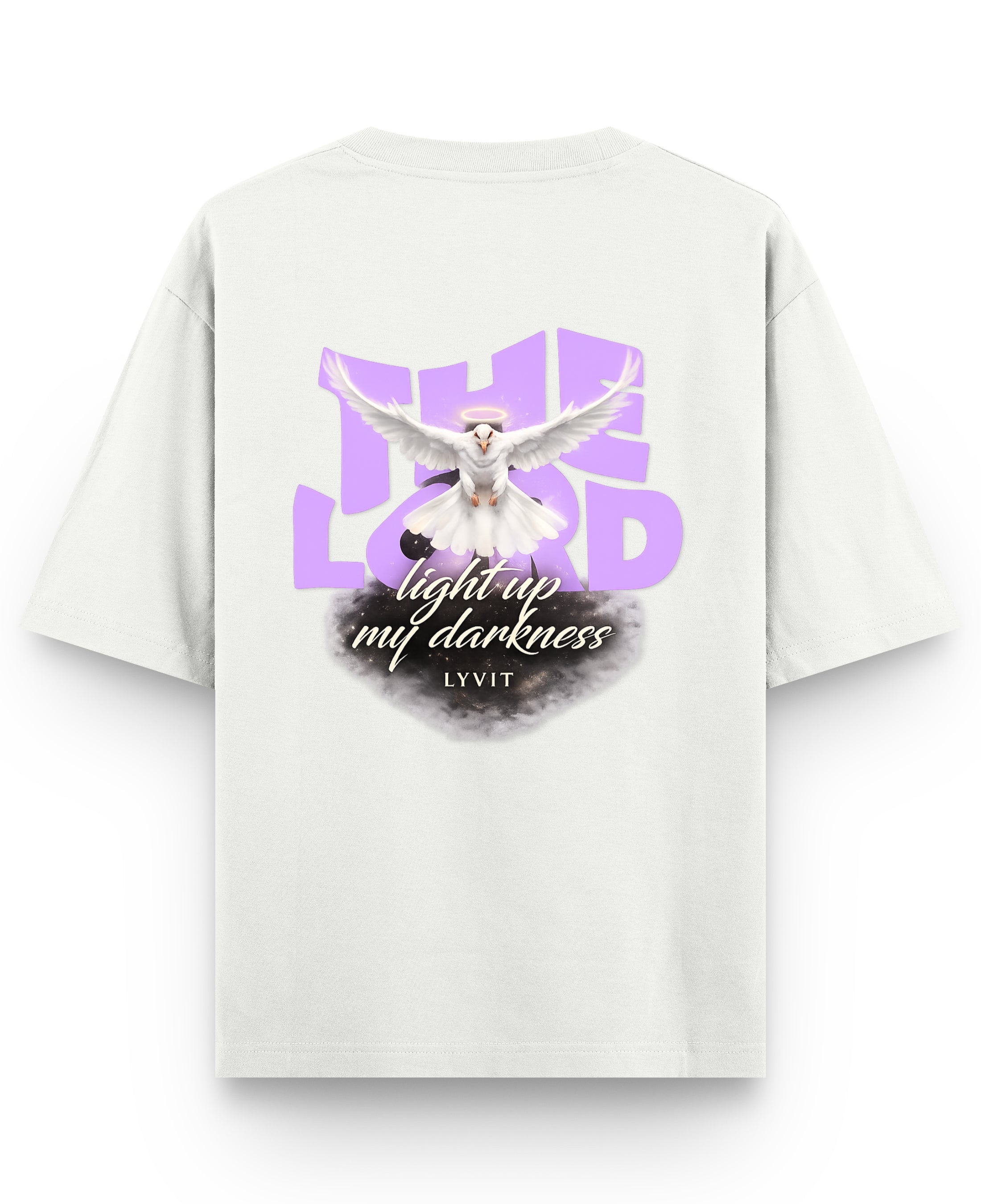 Off White Oversized T-shirt Back Design