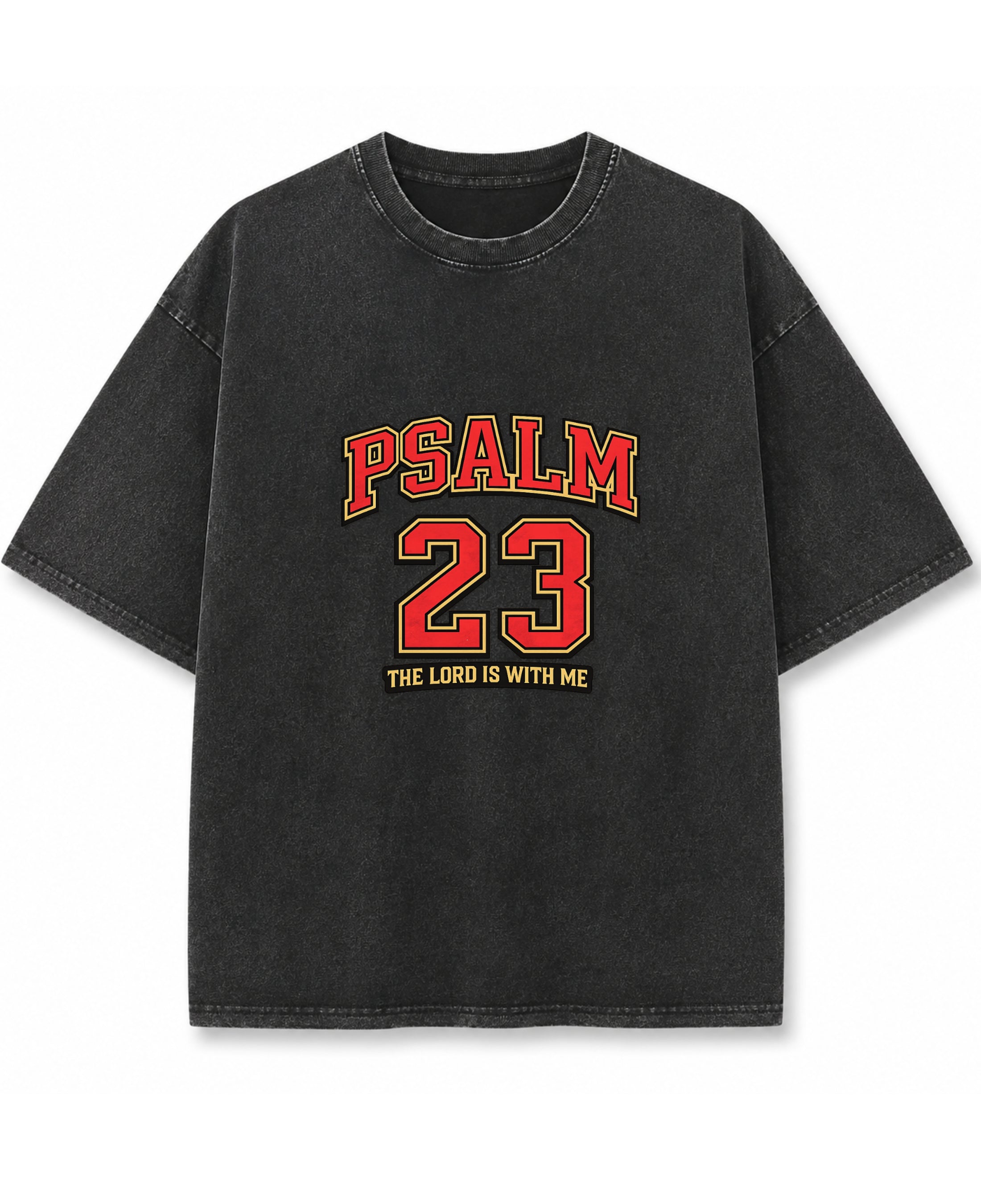 Vintage Fade Wash Oversized T-shirt Front Design