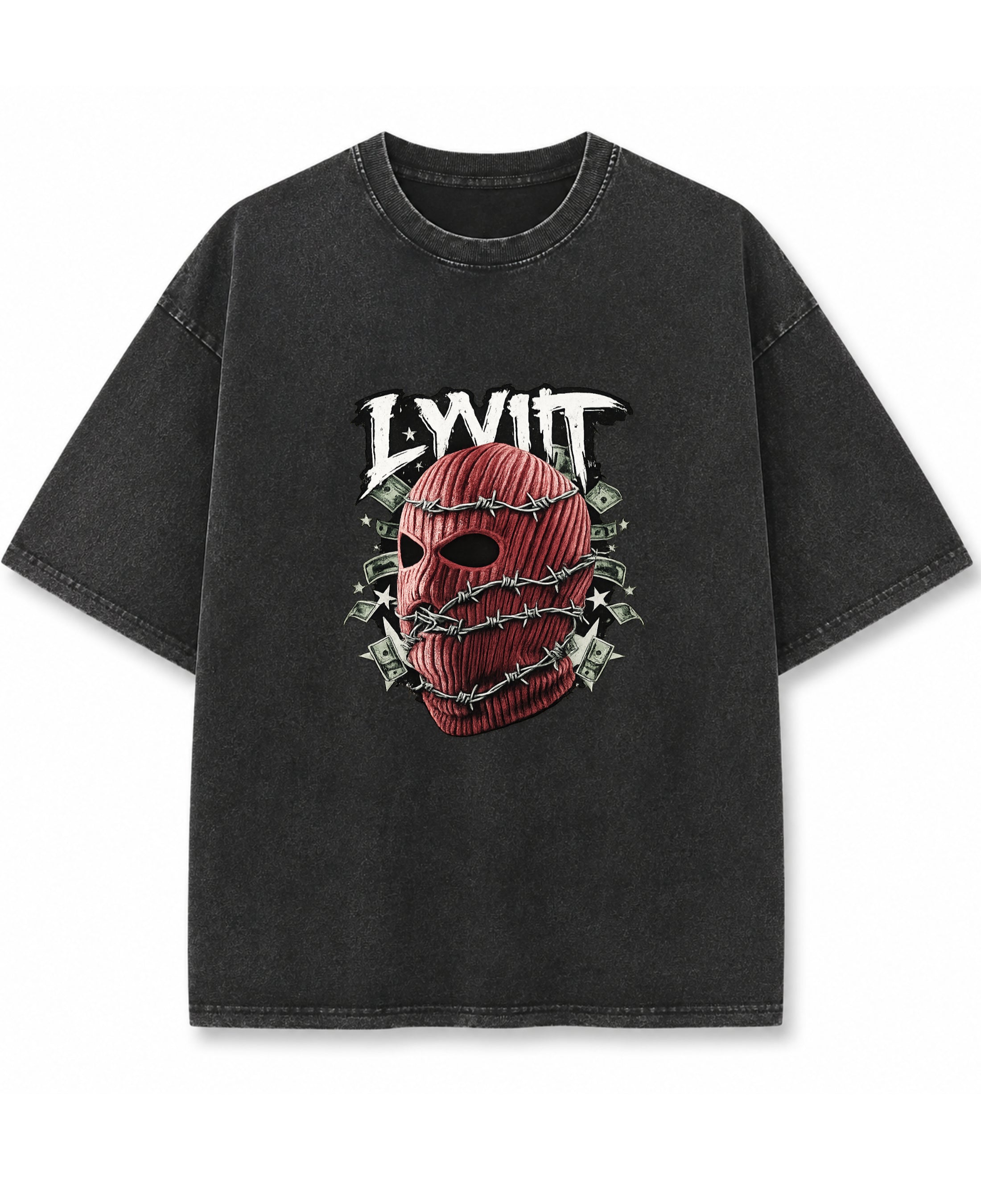 Vintage Fade Wash Oversized T-shirt Front Design