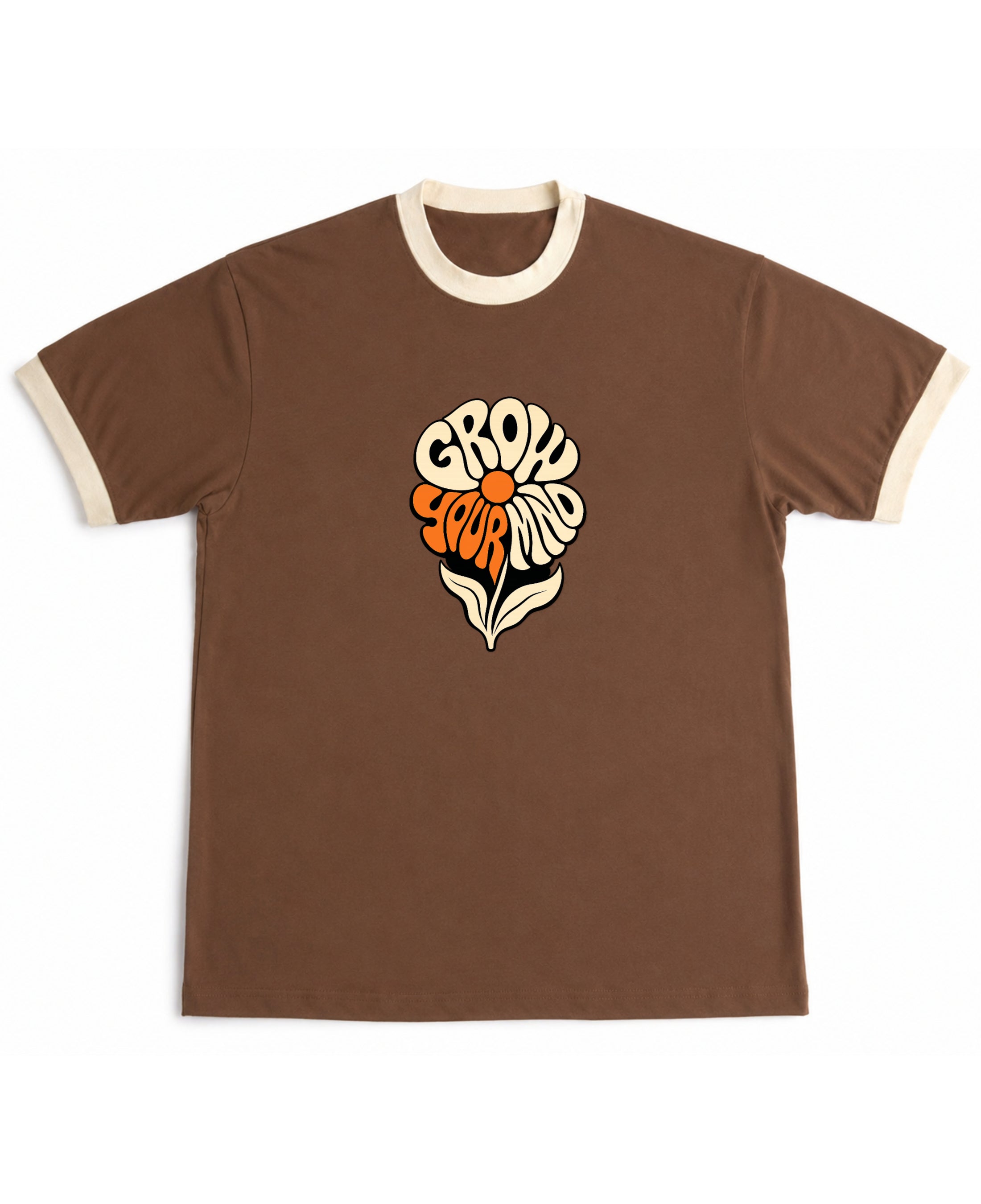Mousse & Cream Ringer tee Front Design
