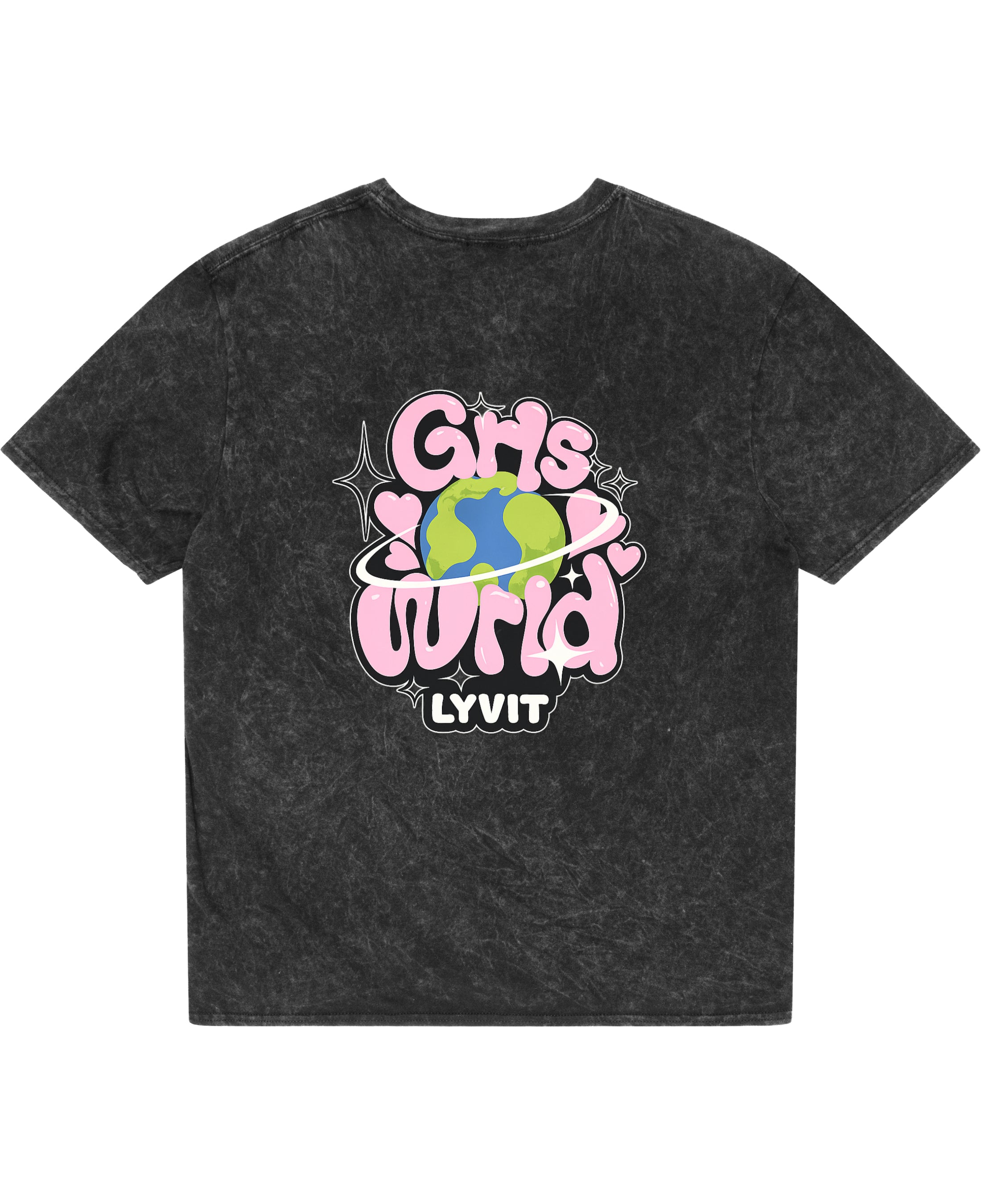 Acidwash Oversized T-shirt Back Design