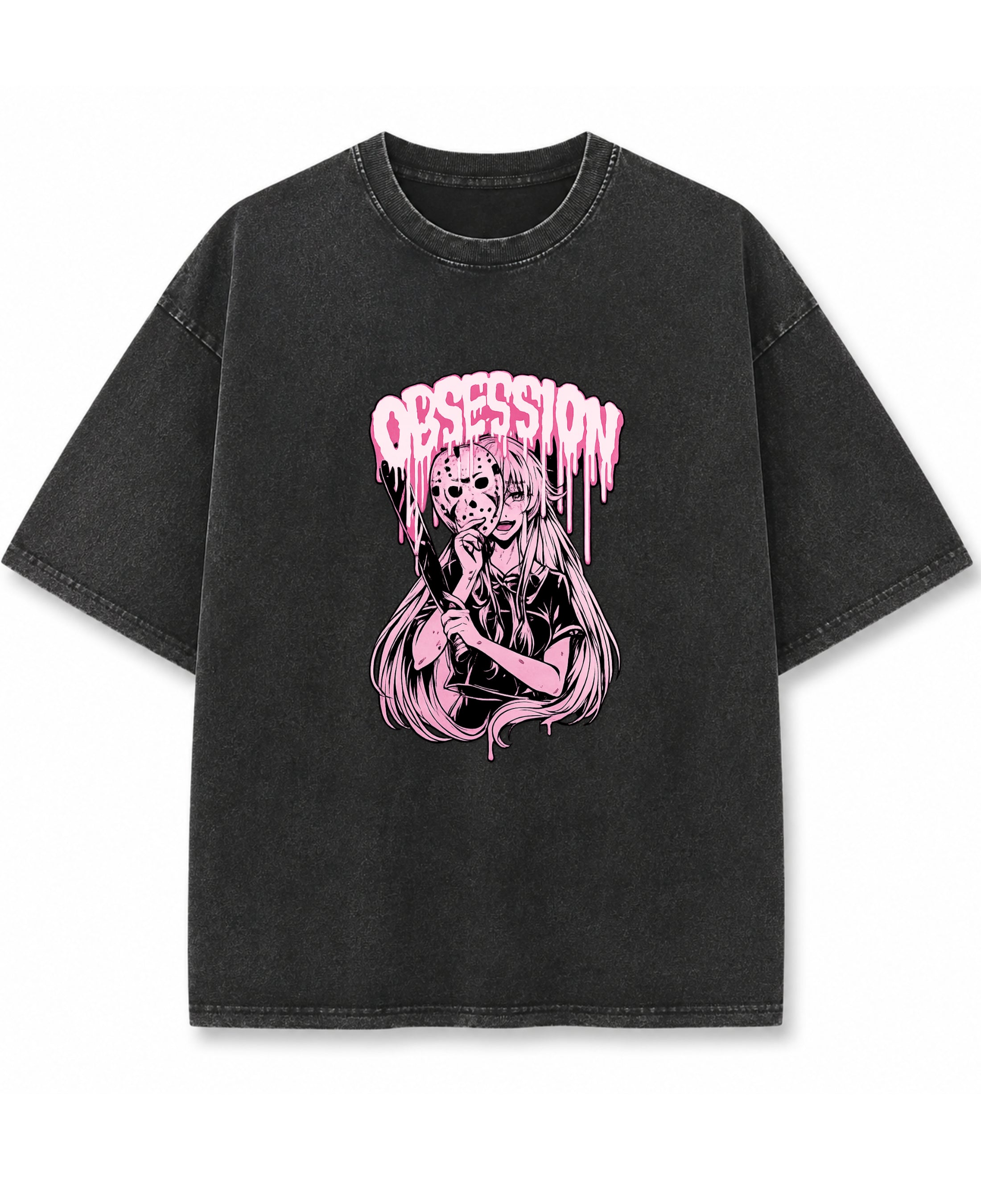 Vintage Fade Wash Oversized T-shirt Front Design