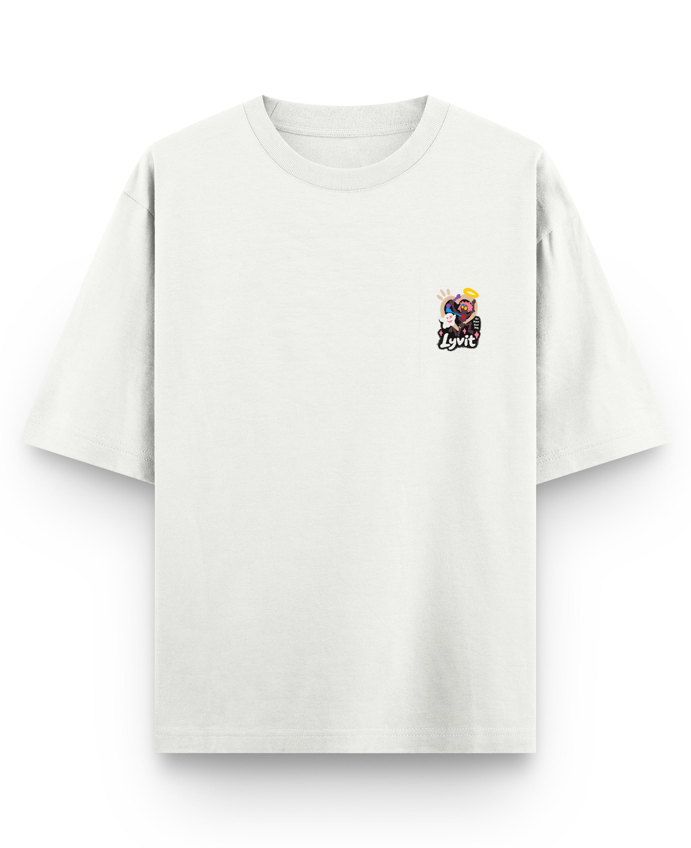 Off White Oversized T-shirt Front Design