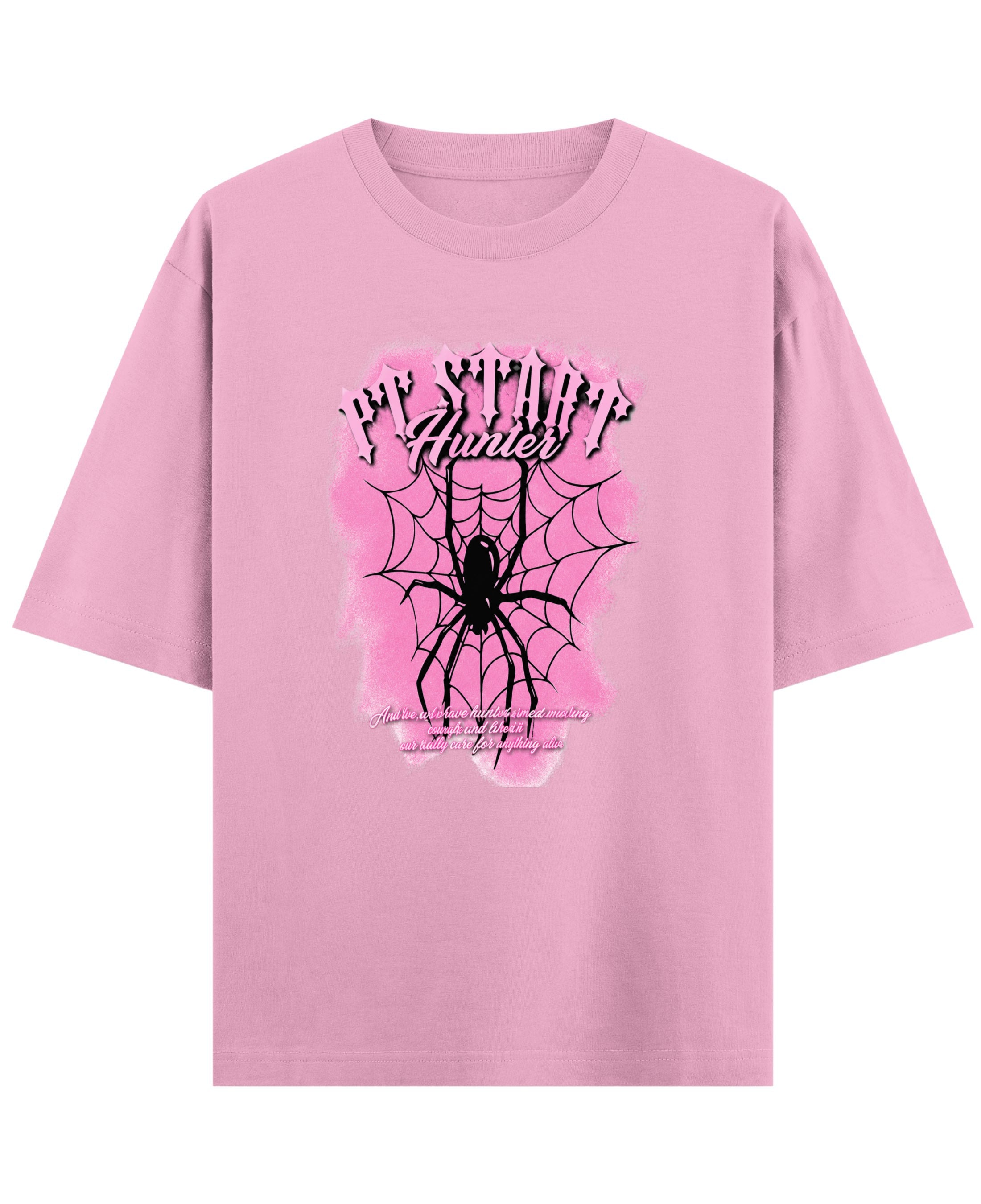 Baby Pink Oversized T-Shirt Front Design