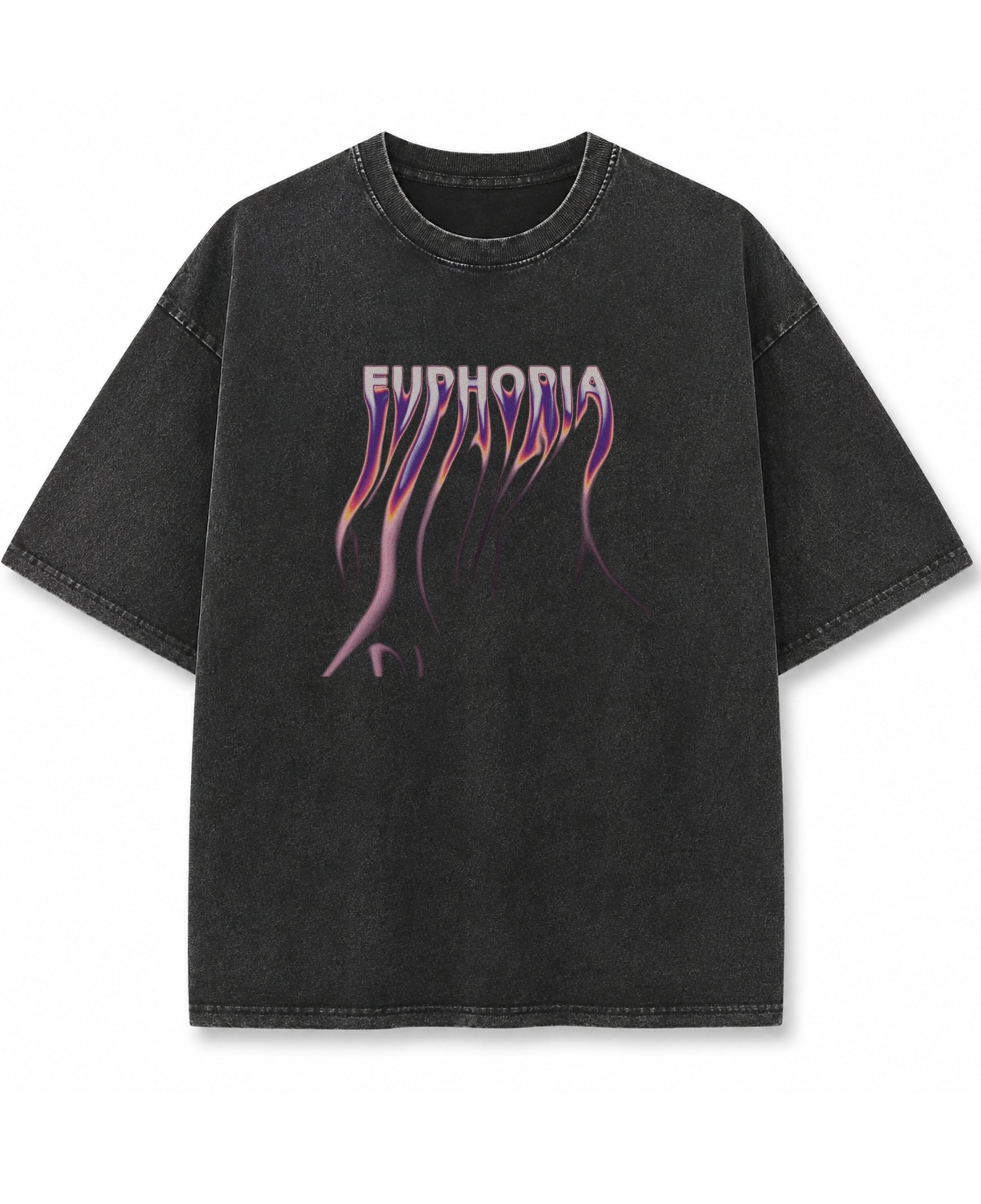 Vintage Fade Wash Oversized T-shirt Front Design