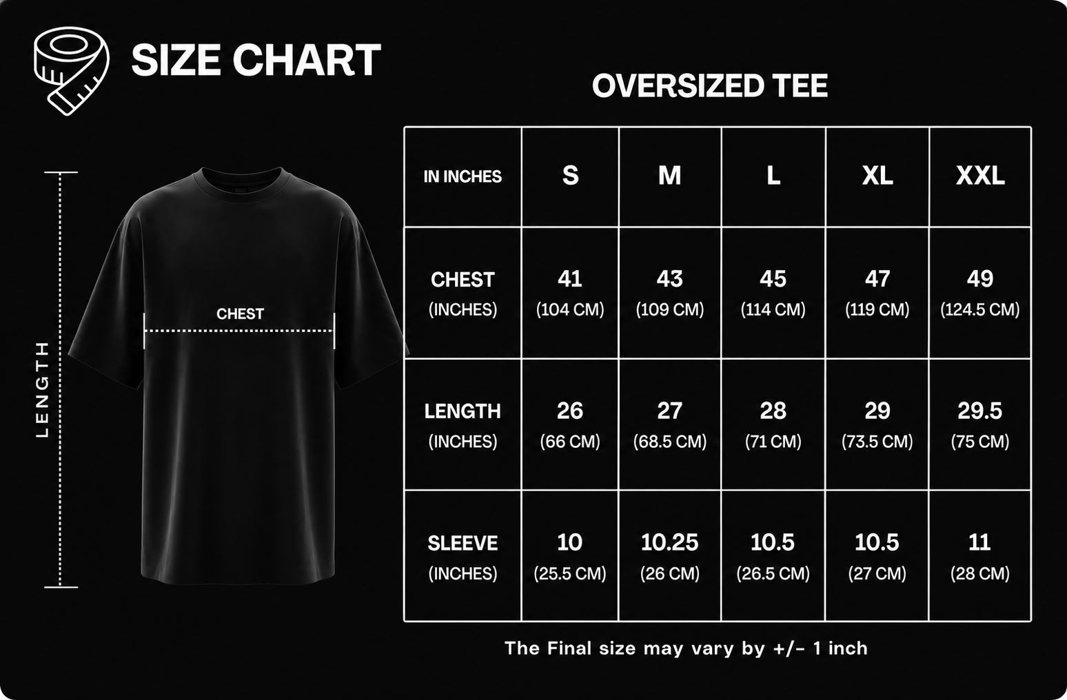 MEN OVERSIZED TSHIRT